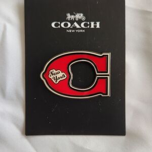 Coach New York Red and Black Key Holder